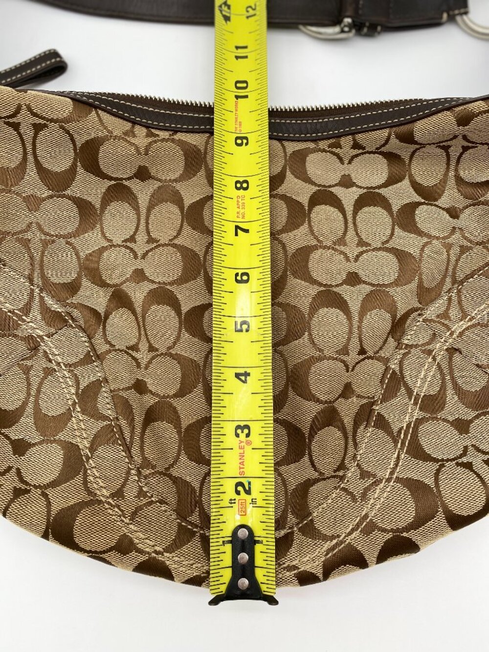 Coach Vintage Soho Signature Large Hobo 10075 Y2K Brown π€ Paris - Picture 11 of 16